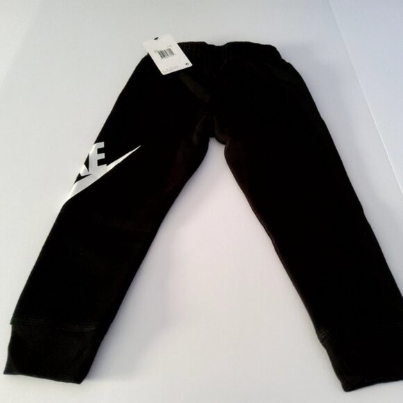 Nike Boys Youth Futura Jogger Pants 86D948 Black White Size 4 - Picture 1 of 6